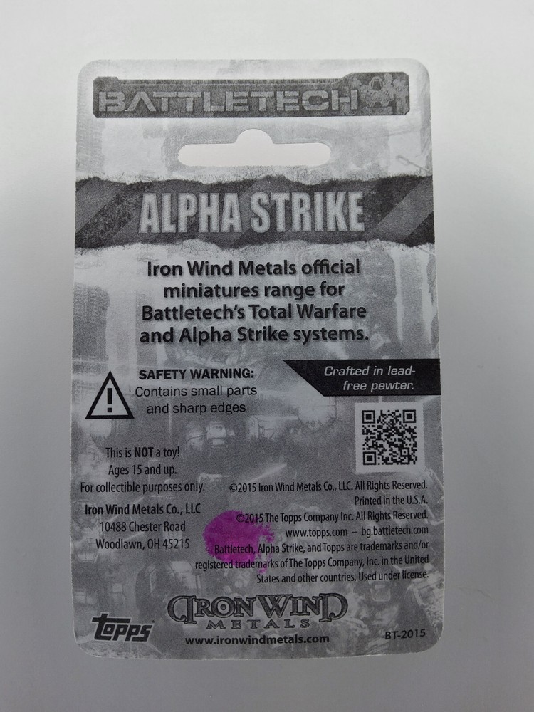 Battletech Miniatures - Thunderbolt IIC 2 - 20-5180 - Iron Wind Metals