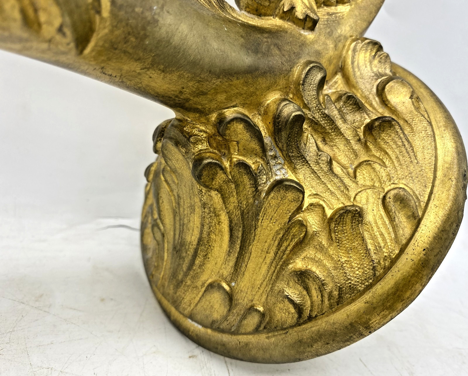 Large antique french fountain head faucet 19th century bronze fish