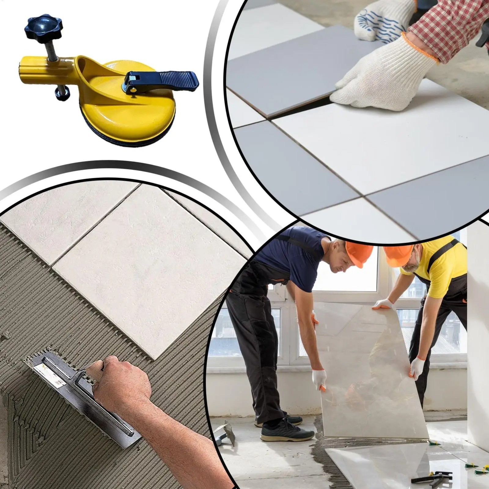 Floor Gap Fixer Tool Heavy-Duty Adjustable Grabber Suction Cup **