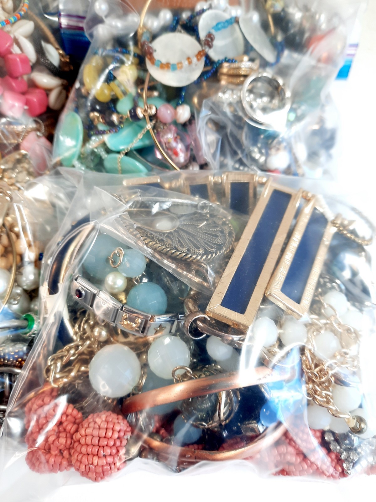 Vtg Modern 1.5Lbs Jewelry Estate Fashion All Wearable Craft Resell