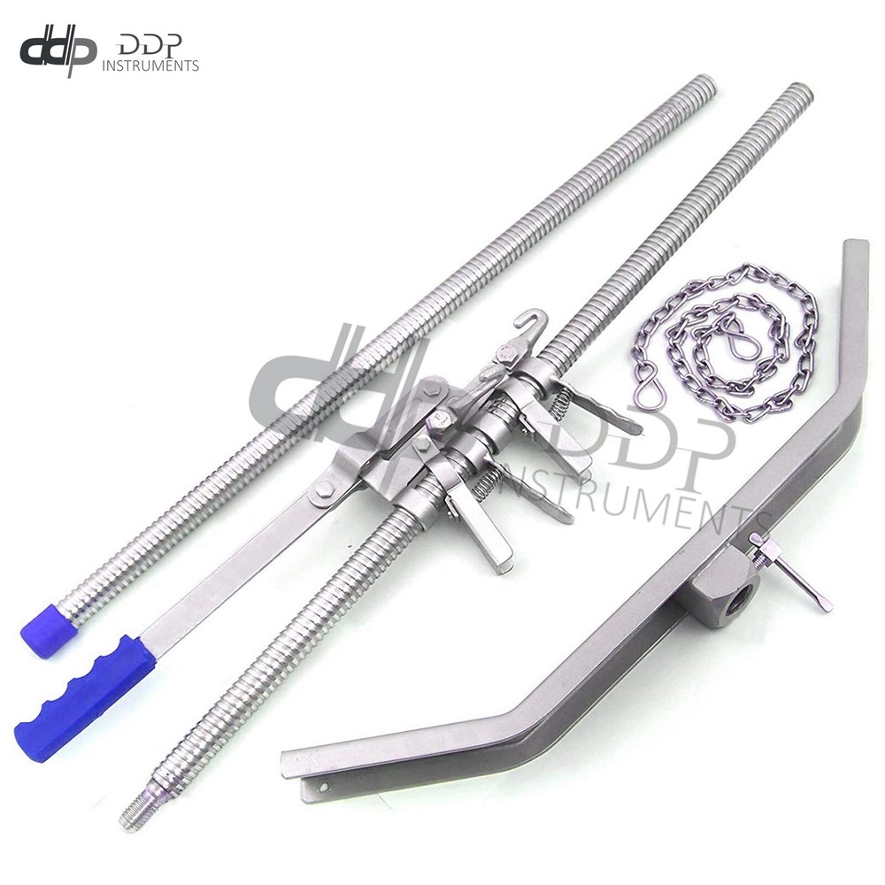 Double Ratchet Lever-Pull Action Calf Puller Vet Instrument with Blue Handle