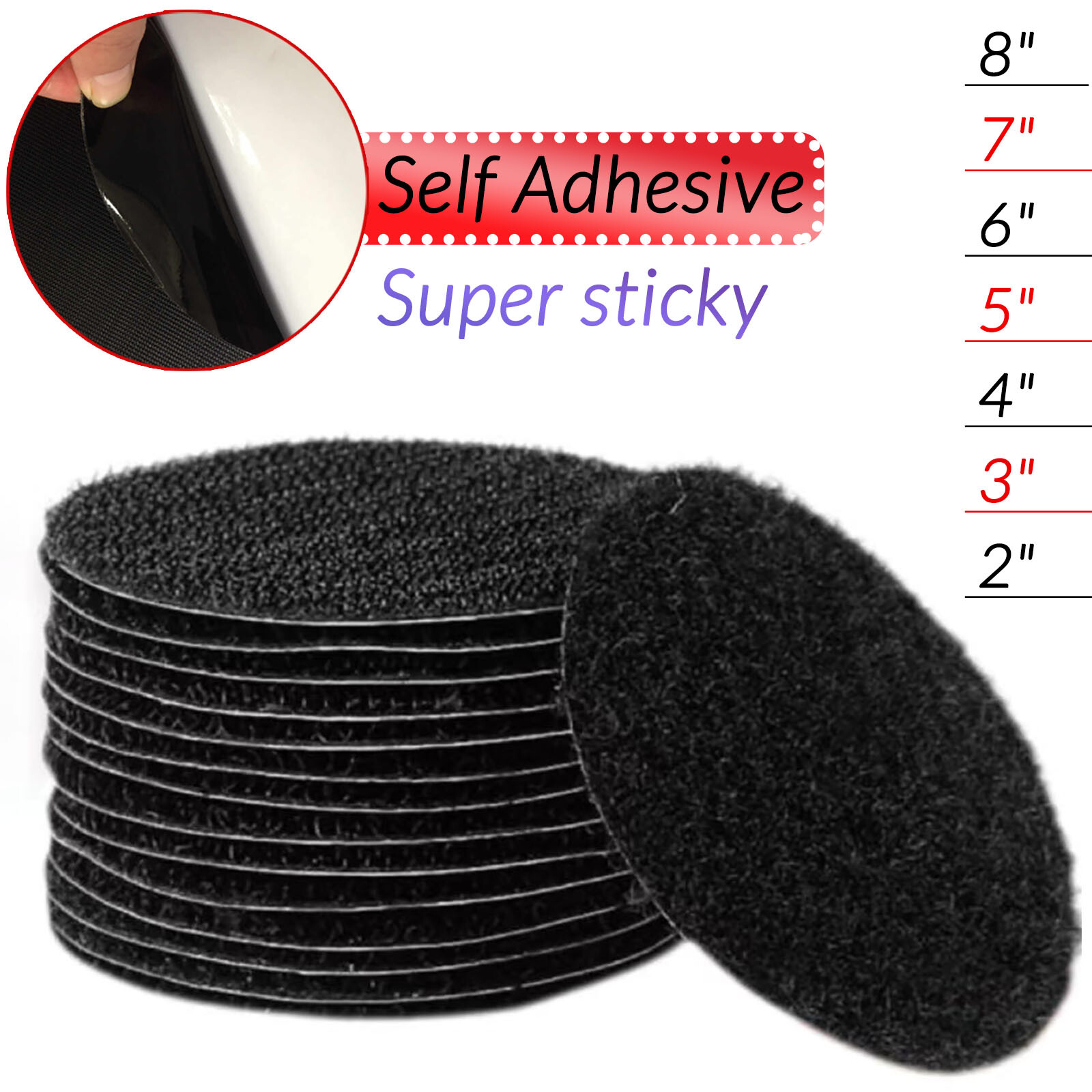 2" -8 inch Conversion Pad Self Adhesive to Hook & Loop Adaptor for Sanding Discs