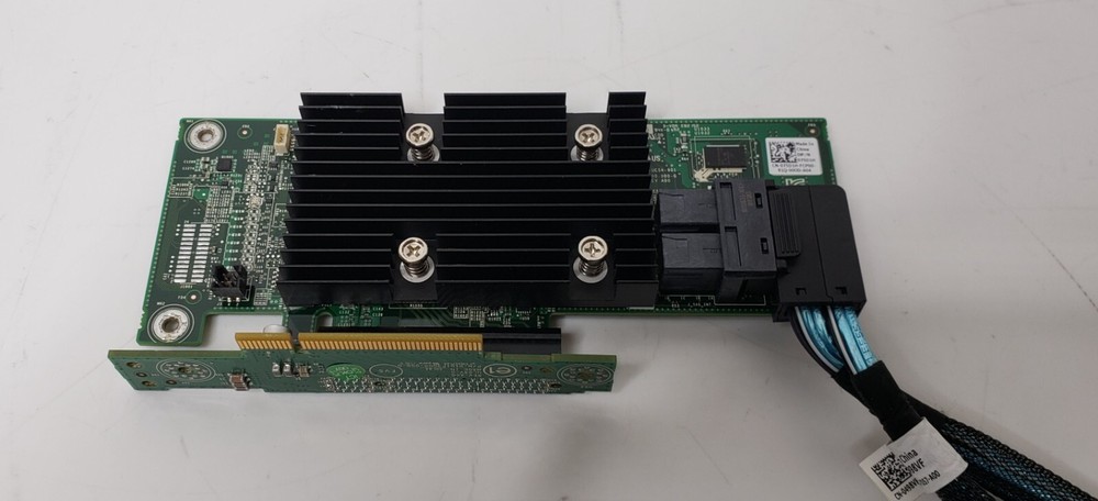 Dell 075D1H PERC H330 Raid Controller W/ Backplane Cables and Interconnect Board