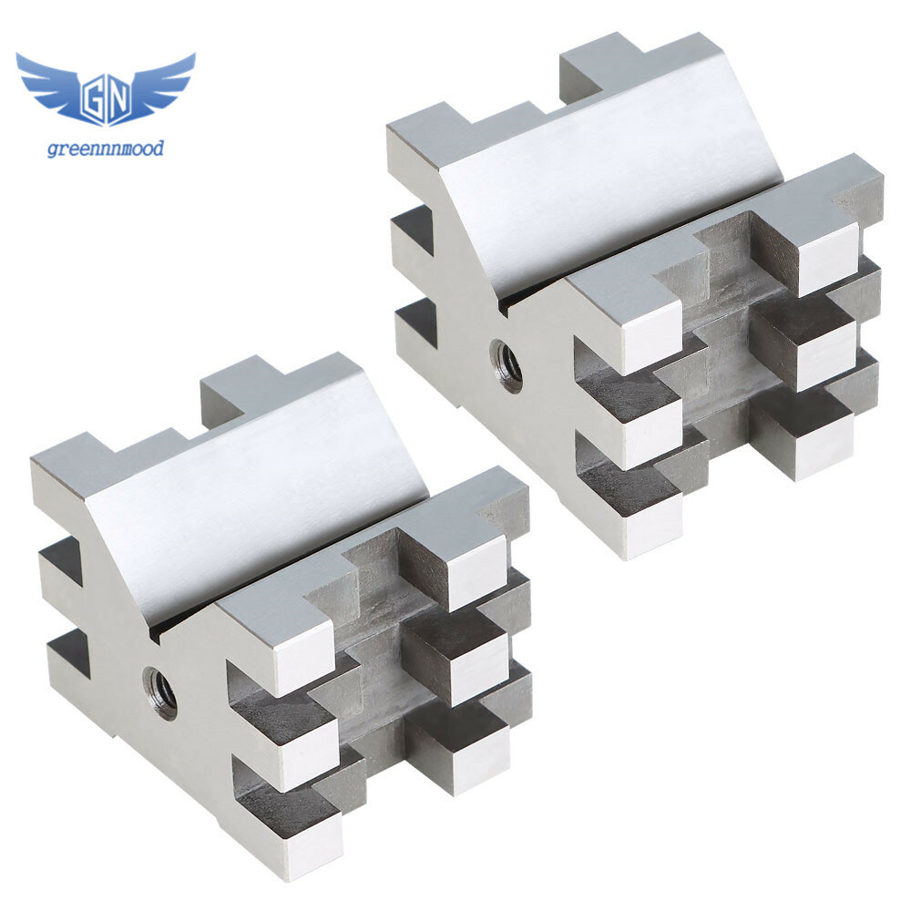 Multi-Use 2-3/8" x 2-3/4" x 2" V-Block and Clamp Set Hardened Steel Precision