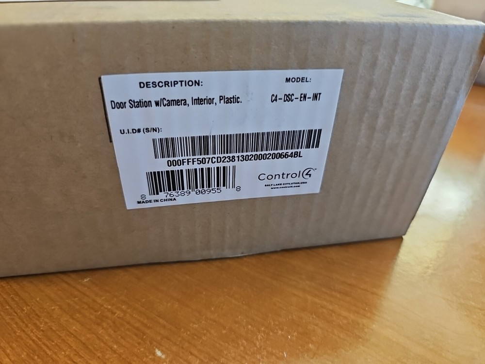 Control4 C4-DSC-EN-INT Door Station-Interior Camera Intercom System