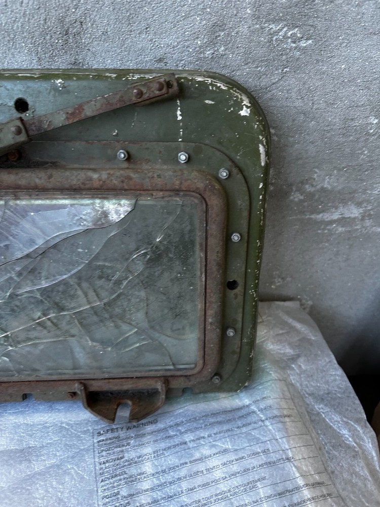 Tank T-72 window from the hardware
