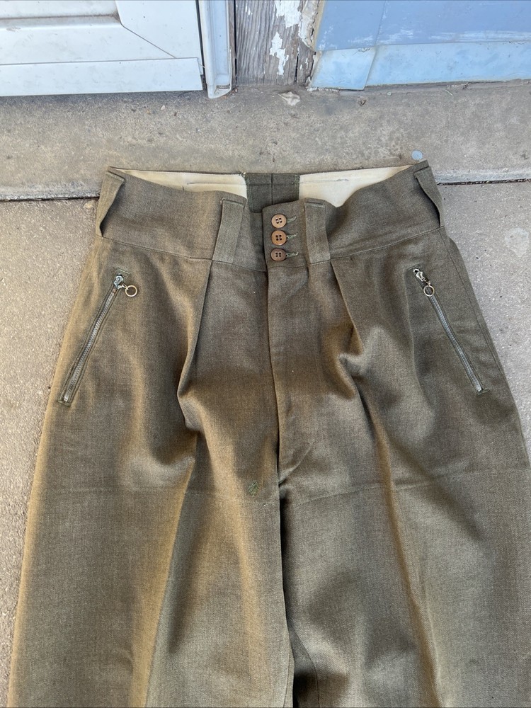 WW2 US Army OD Wool Mountain Troop Pants Rare (CC431
