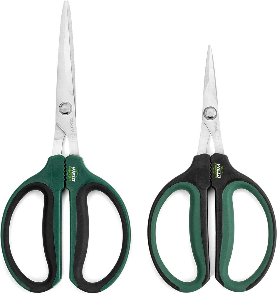 Professional 2-Pack Bonsai Scissors & Trimming Shears Set - Ergonomic & Durable