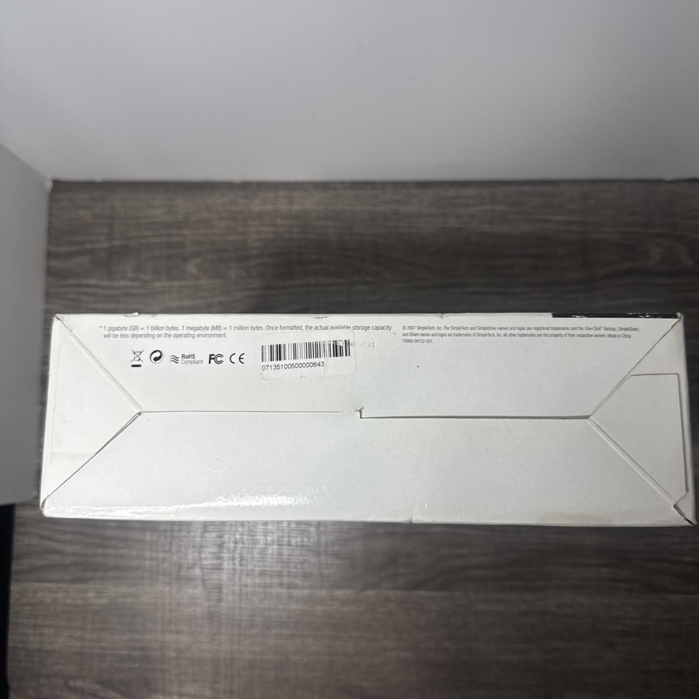 SimpleTech - 500GB External Hard Drive (new opened box)