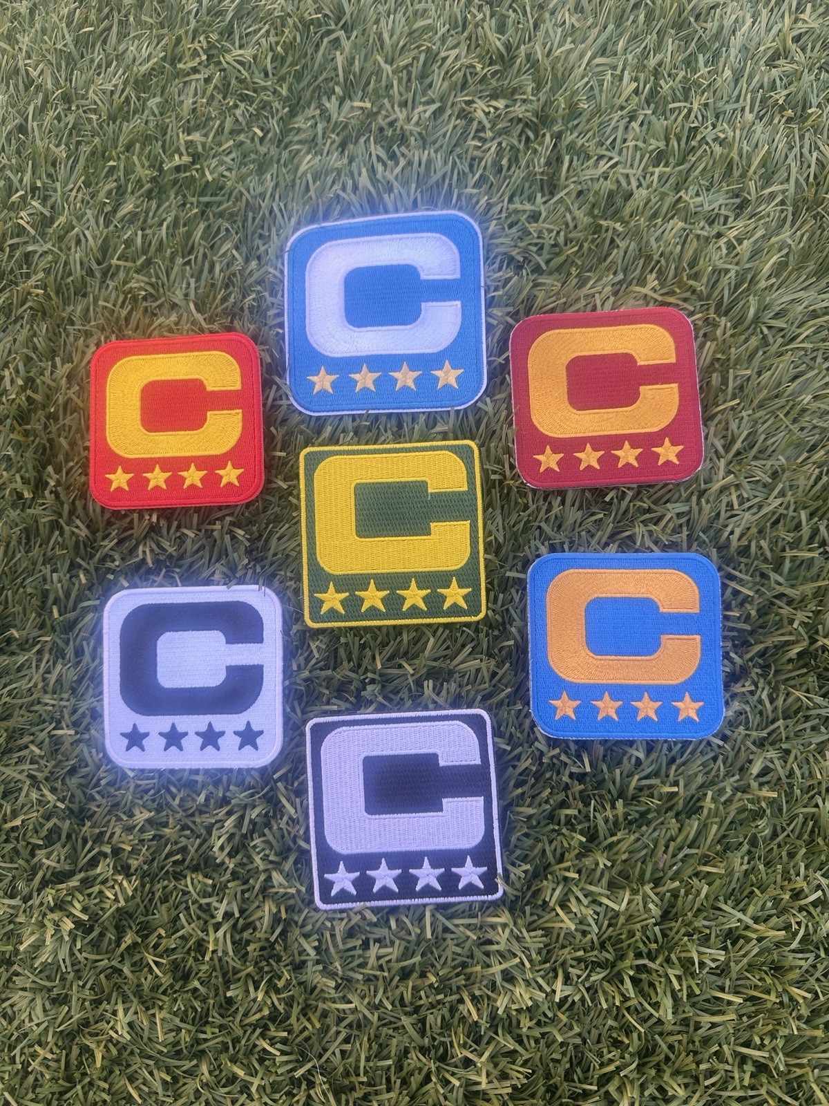 Las Vegas Raiders Captain Patch 3” Iron On Embroidered