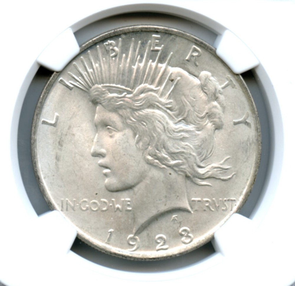 1923 Peace Dollar, NGC MS66