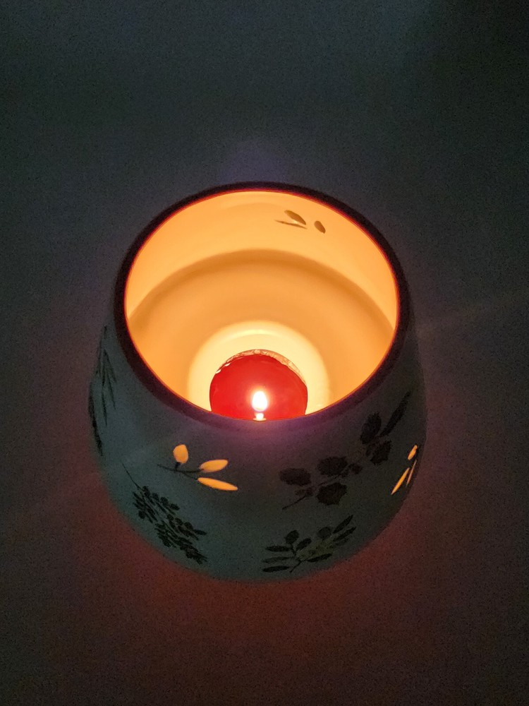 PAC Large Jar Candle Shade Topper Winter Foliage Theme