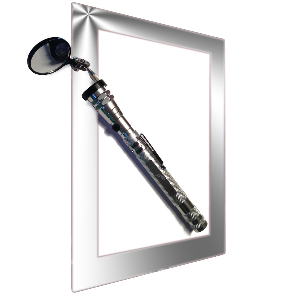 Flexible Magnetic Flashlight with MIRROR