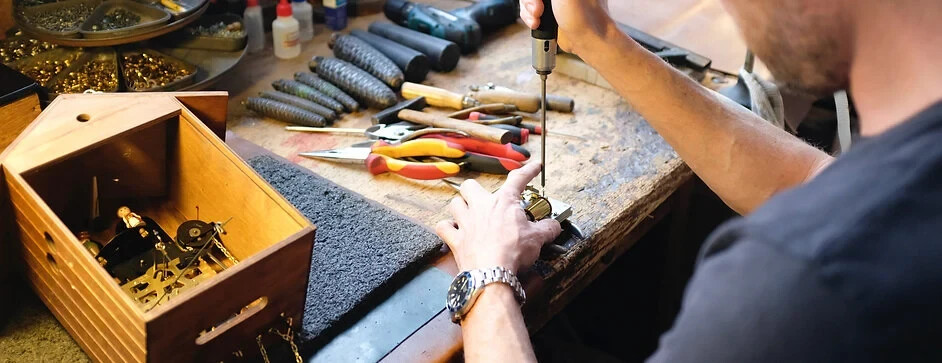 White Cuckoo Clock with Deer Head, Deer Cuckoo Clock, Handmade Cuckoo Clock
