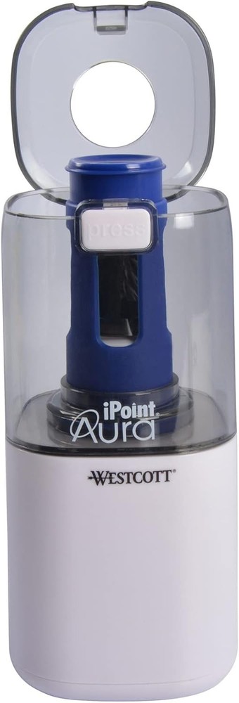 Westcott iPoint® Aura Battery Pencil Sharpener, Assorted Aura,