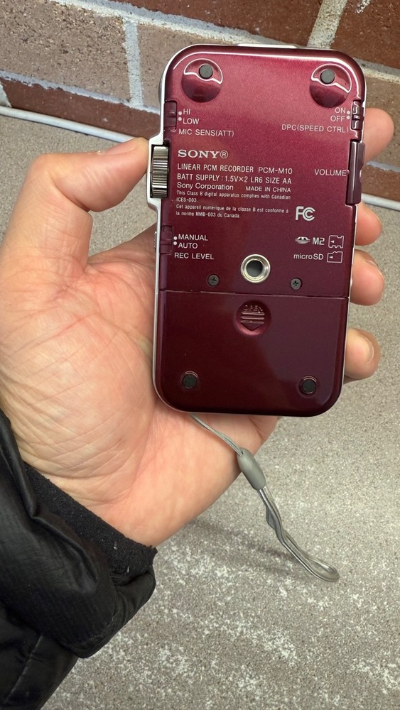 Sony PCM-M10 Audio Linear PCM Recorder Red