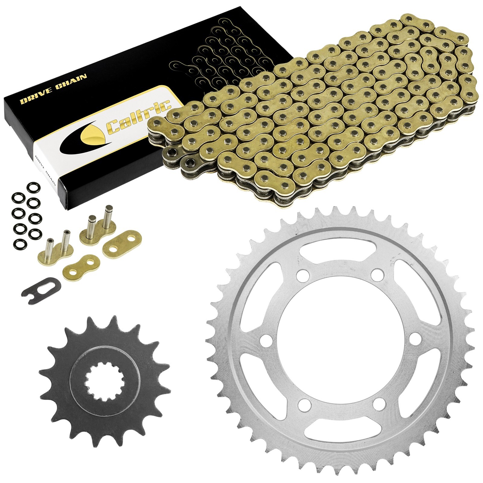 Gold O-Ring Drive Chain & Sprocket Kit for Yamaha R6 YZF-R6 2006-2016