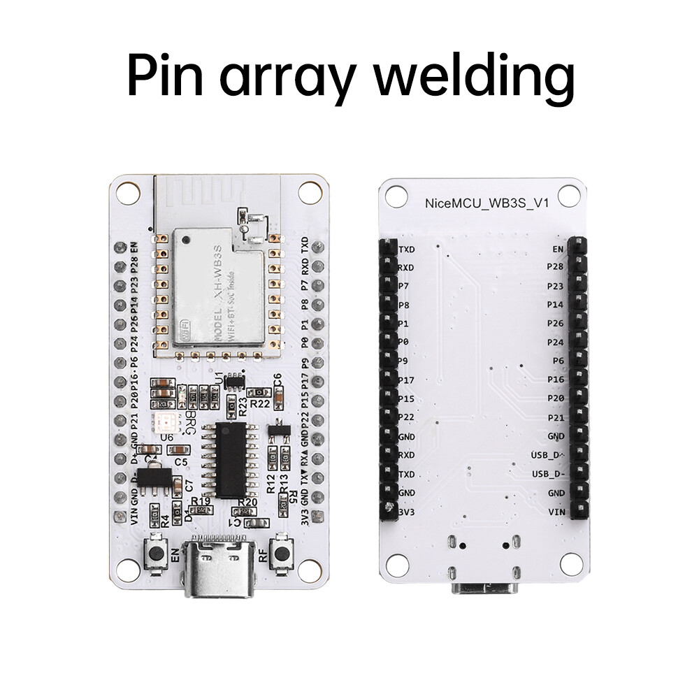 NiceMCU-WB3S WiFi Bluetooth Development Board CH340 Module Low-power 32-bit CPU