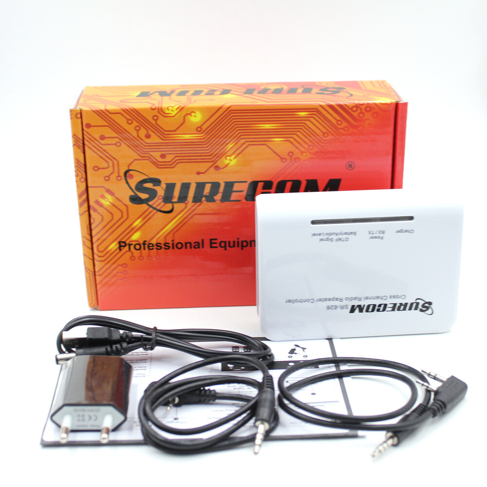 Surecom SR-628 Relay Box Controller VHF UHF & 2 Cables HAM Radio Duplex Repeater
