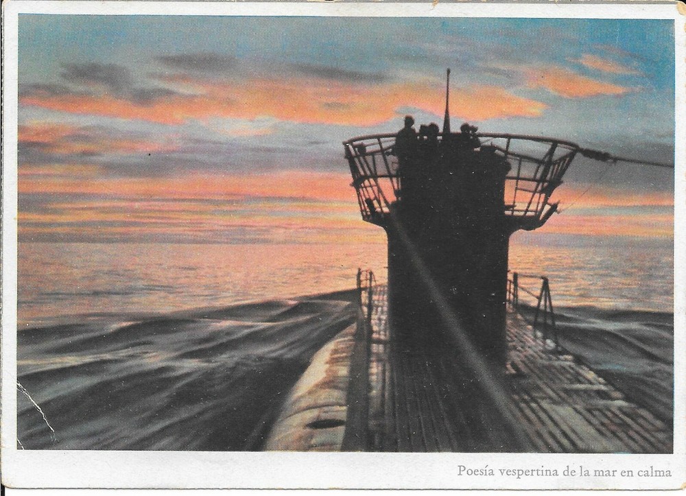 Rare German Submarine Postcard