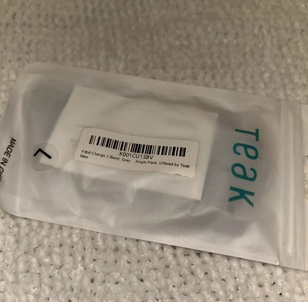 Teak Fitbit Large Gray Band