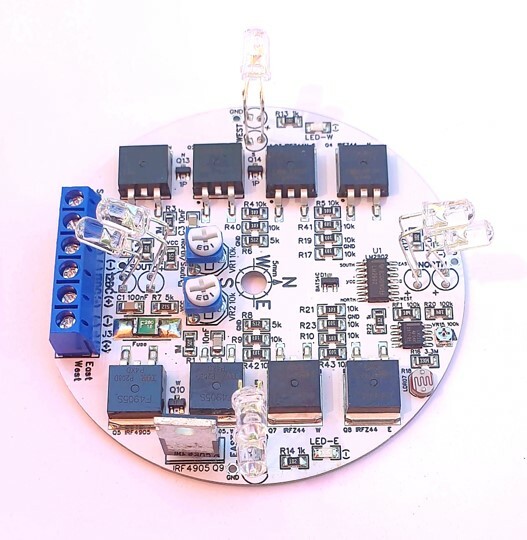 MKIII 12V DIY Dual Axis PV Sun Tracking Controller 10A Relay Module Limit Switch