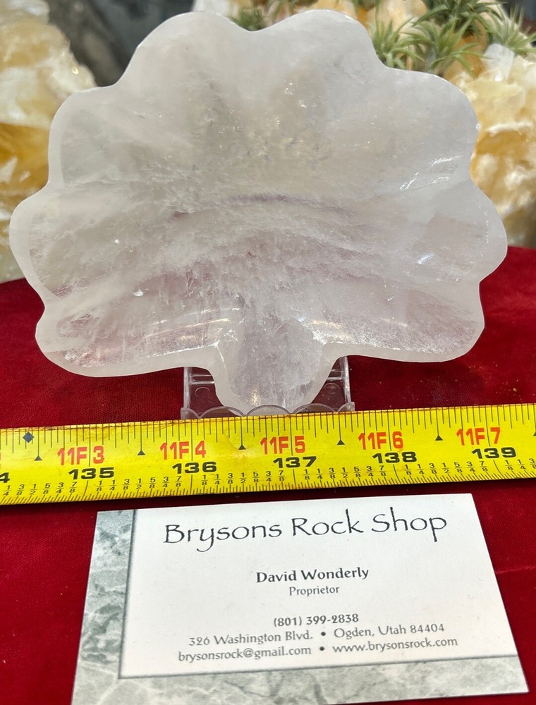 4” Selenite Bowl Sea Shell Shape