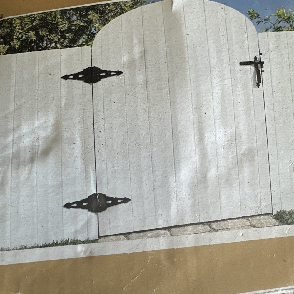 Everbilt Post Latch Gate Set Black 1002316523