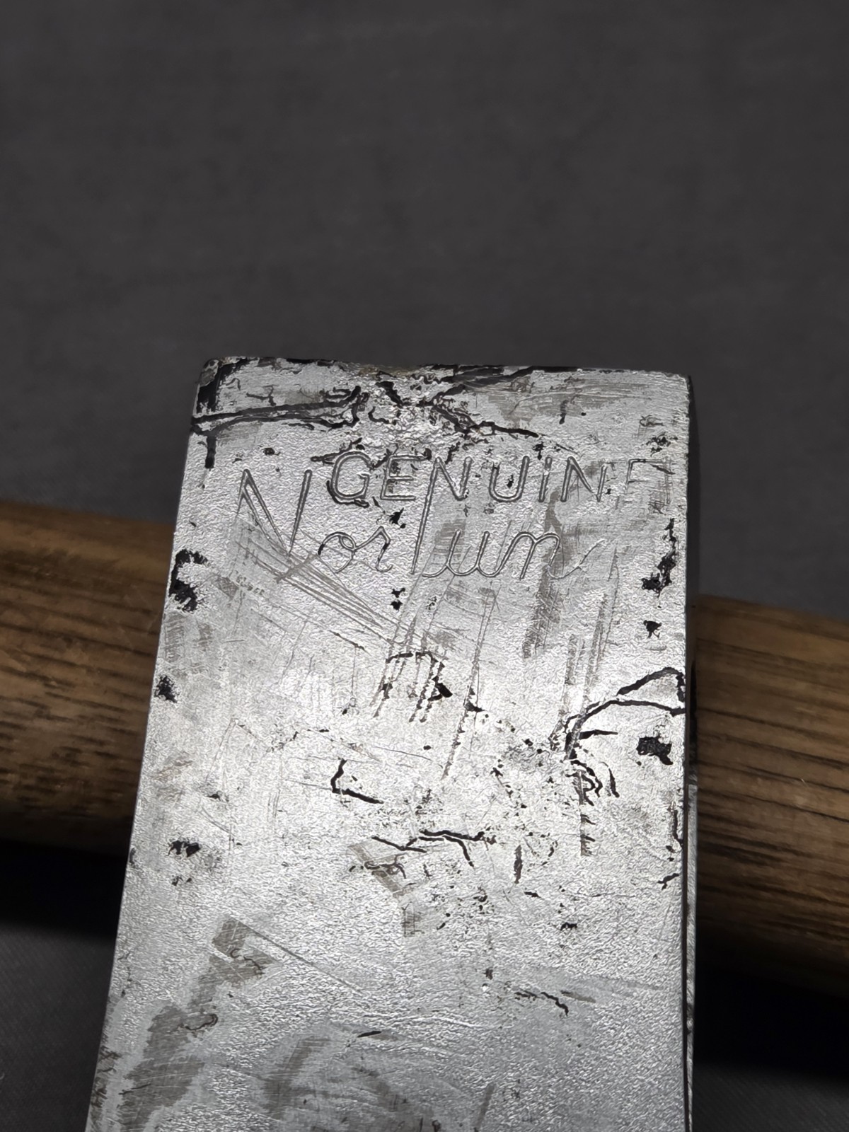 CLEAN GENUINE NORLUND 1 LB. 15 OUNCE TOMAHAWK STYLE CAMP AXE HEAD WITH HANDEL