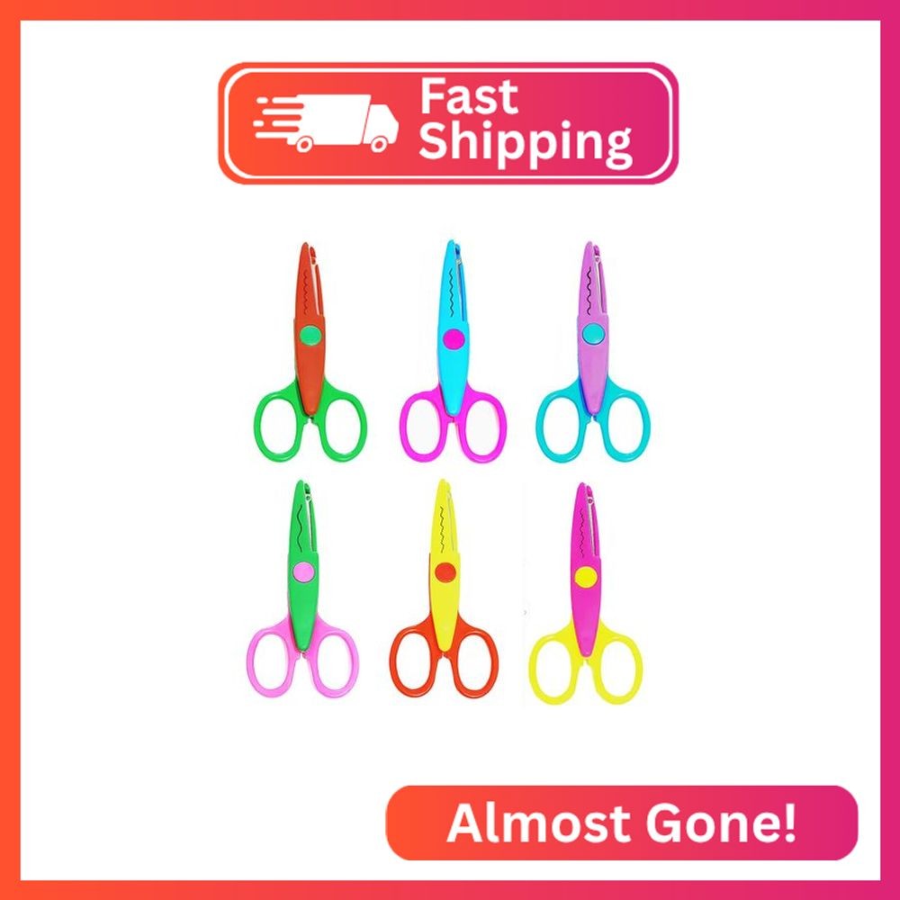HAALII Craft Scissors Decorative Edge, for Crafting, Scissors, Zig Zag Kids Adul