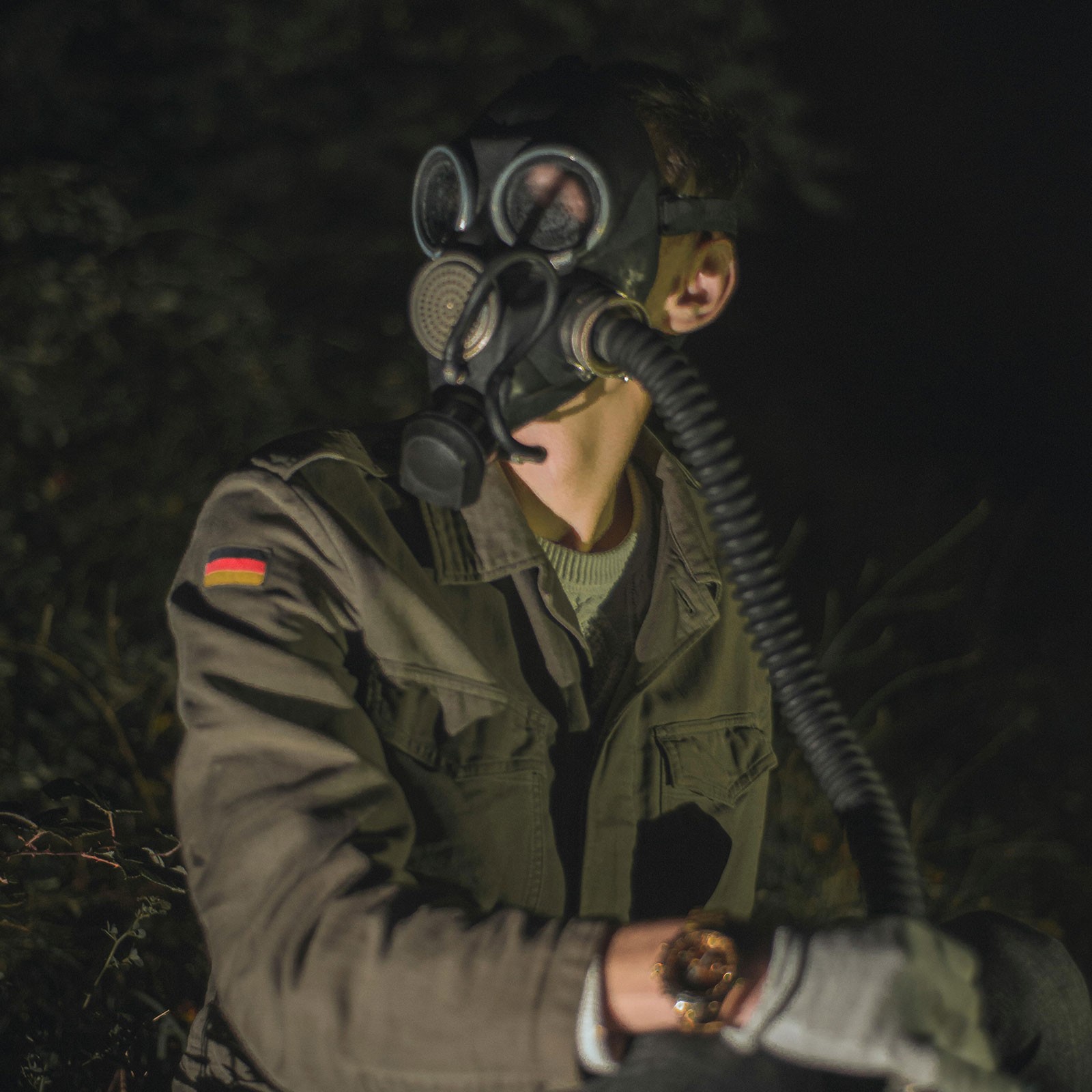 0.5M Rubber Gas Mask Hose for Connection with The 40mm Filter Boxes & Respirator