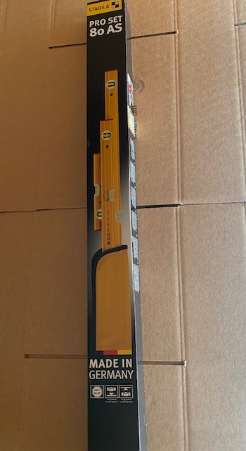 Stabila 29840 3-Piece Level Pro Set Type 80 AS-2 (12 in., 24 in., 48 in.)