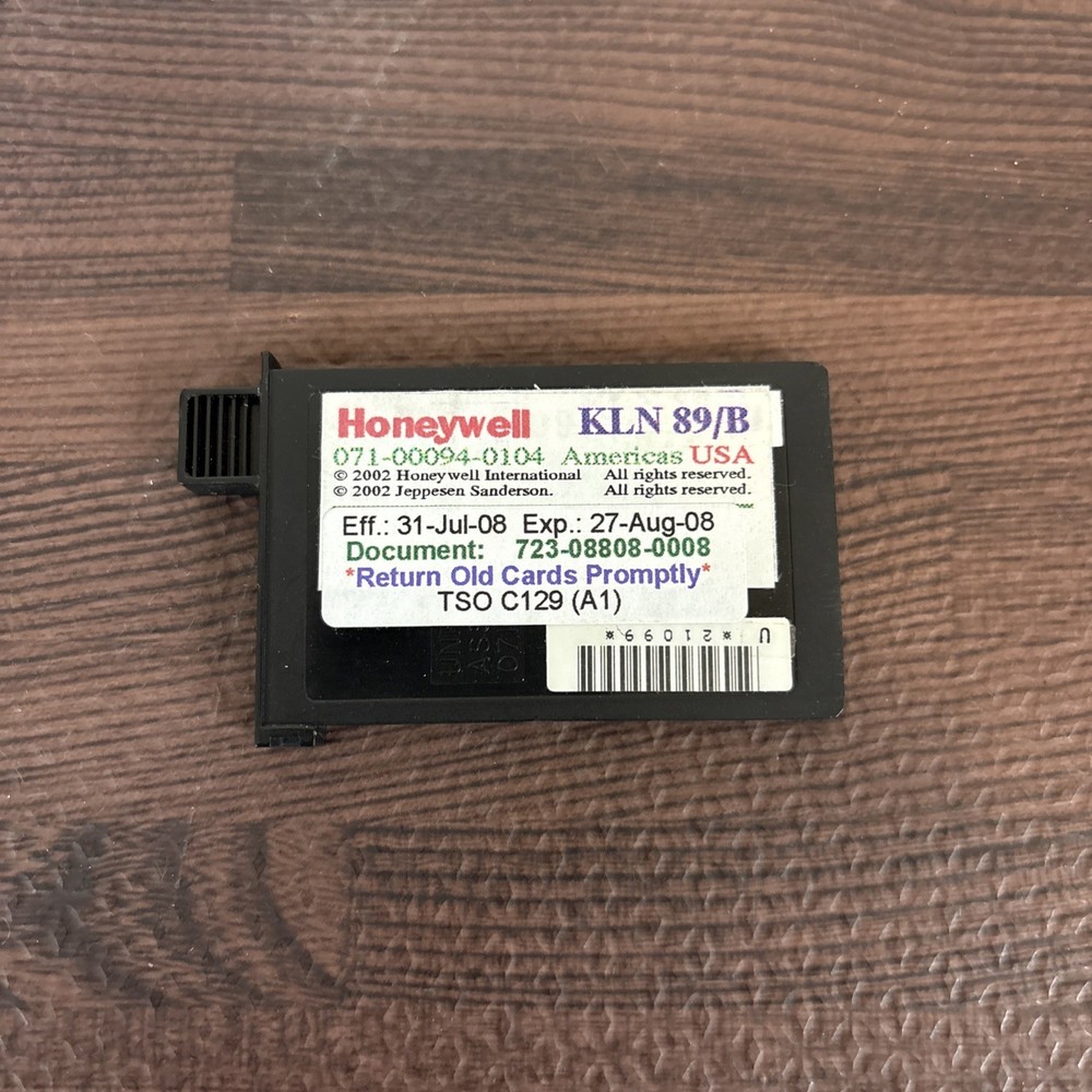 Bendix King KLN 89B GPS Data Card