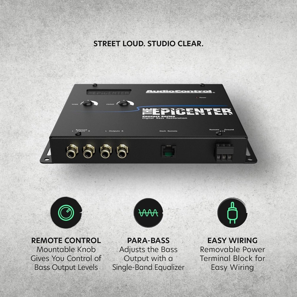 EPICENTER Digital Bass Restoration Control Processor - Black