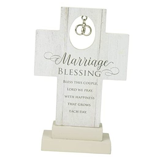 , One Size, Standing Cross-Multicolored, Multi Marriage Blessing