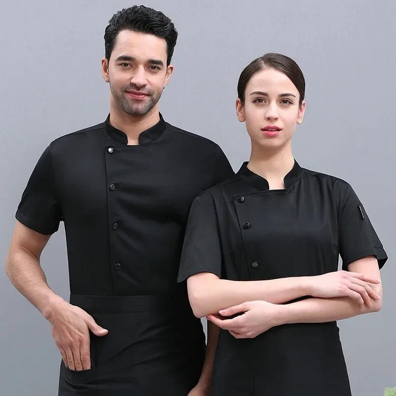 Lightweight Chef Jacket Mesh Short Sleeve Kitchen Uniform Cooling Workwear