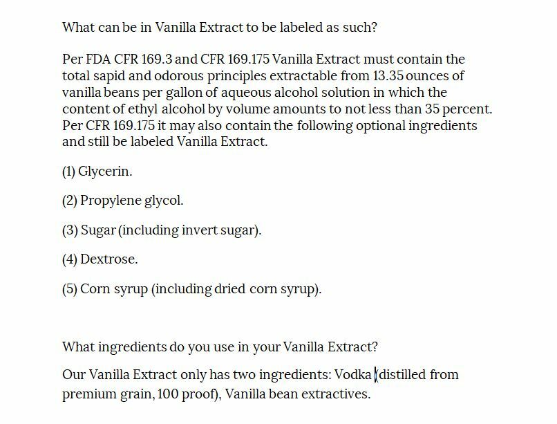 Madagascar Bourbon Pure Vanilla Extract