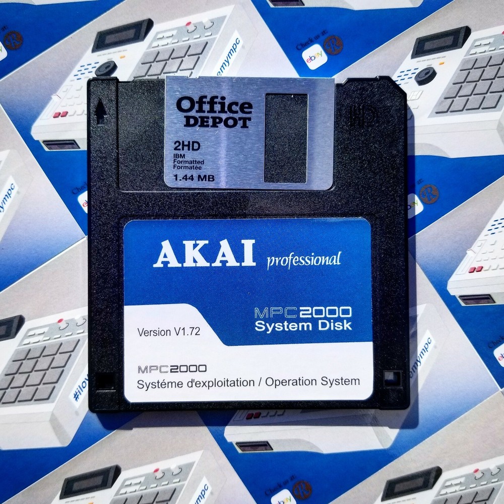 Akai MPC 2000 OS Ver. 1.72 Floppy Disk Boot Disk Operating System