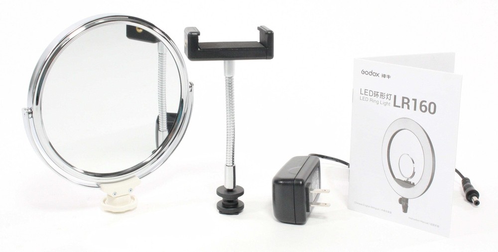 GODOX LR160 LED Ring Light. (with Accessories)