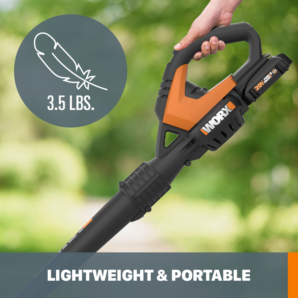 WG545.1 Worx 20V PowerShare Cordless Blower w/Attachments