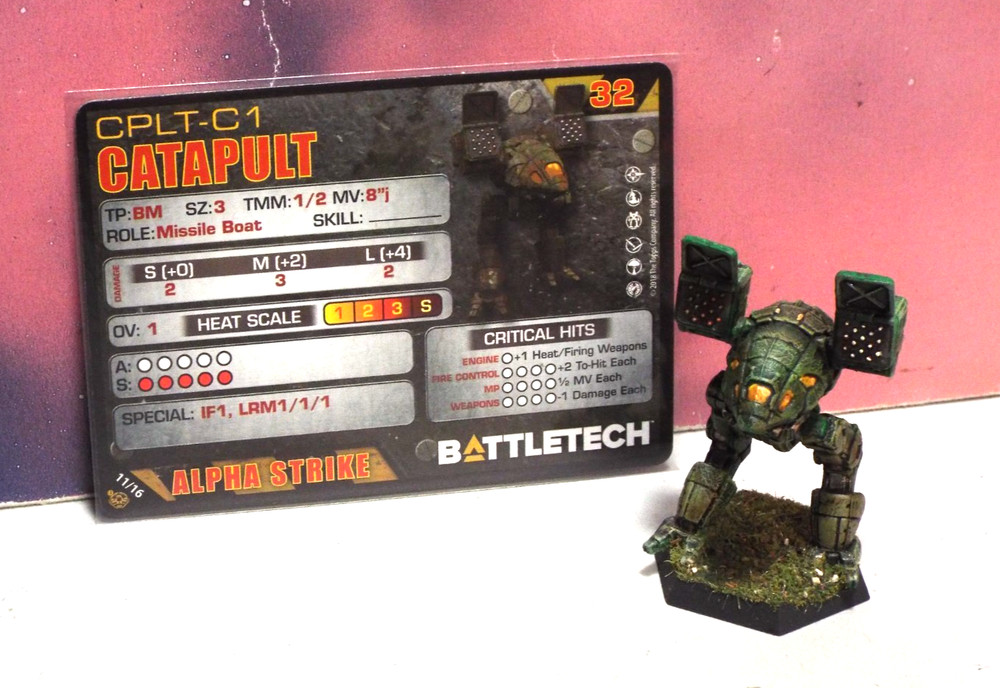 BATTLETECH CATAPULT MECH (CATALYST, PLASTIC, PAINTED)