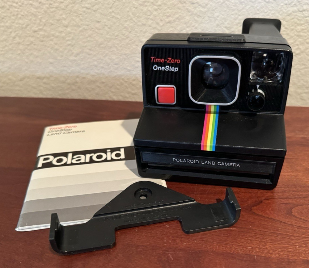 Vintage ~ Polaroid Time Zero One Step ~ Instant Land Camera ~ Untested w/Strap