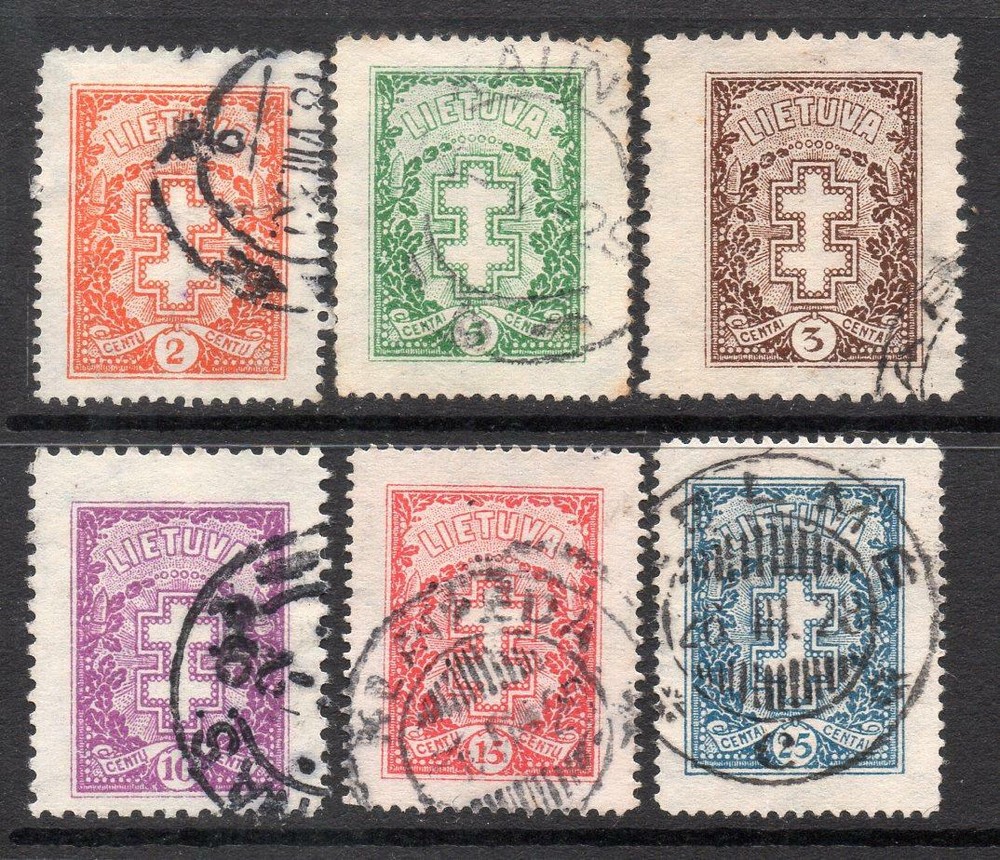 LITHUANIA USED 1926 Protective Cross