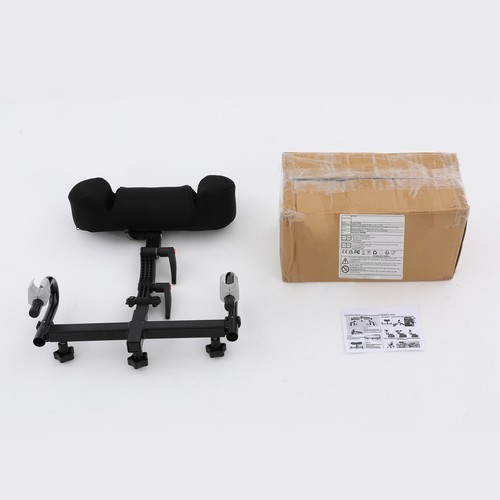 Comfortable Wheelchair Headrest Cushion for Neck Support - Adjustable Black