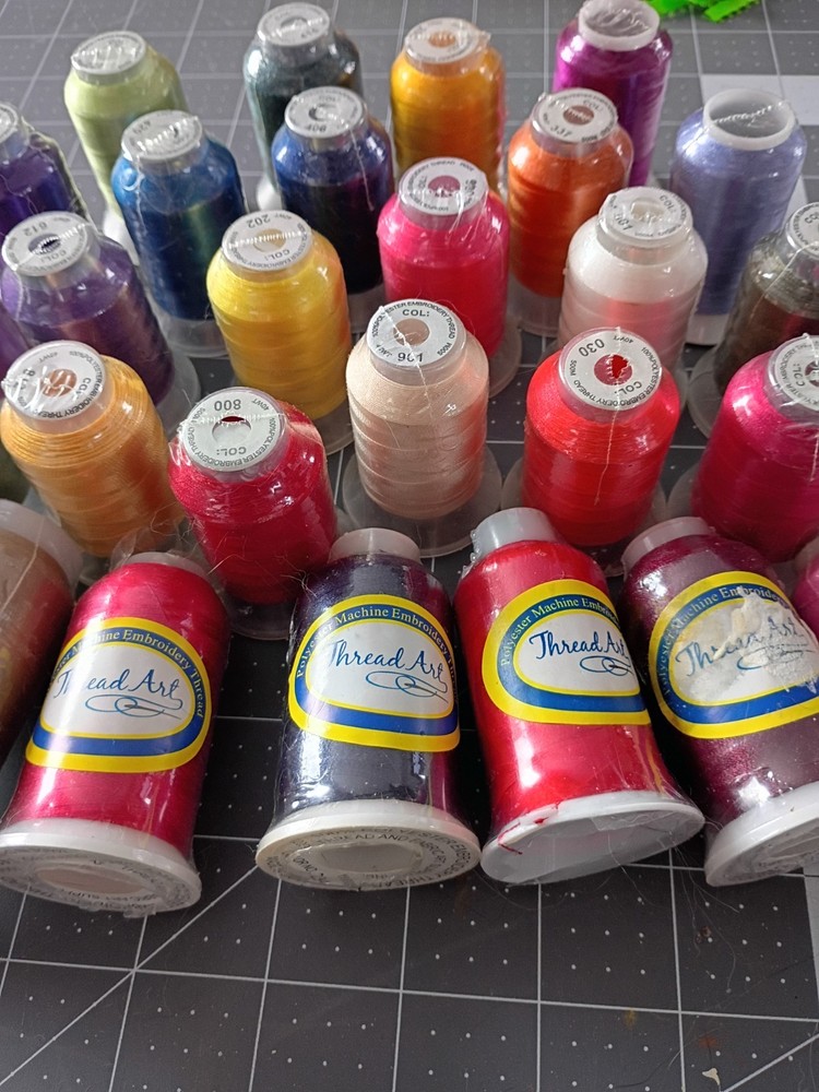 Polyester Embroidery Thread 28 Unopened Spools
