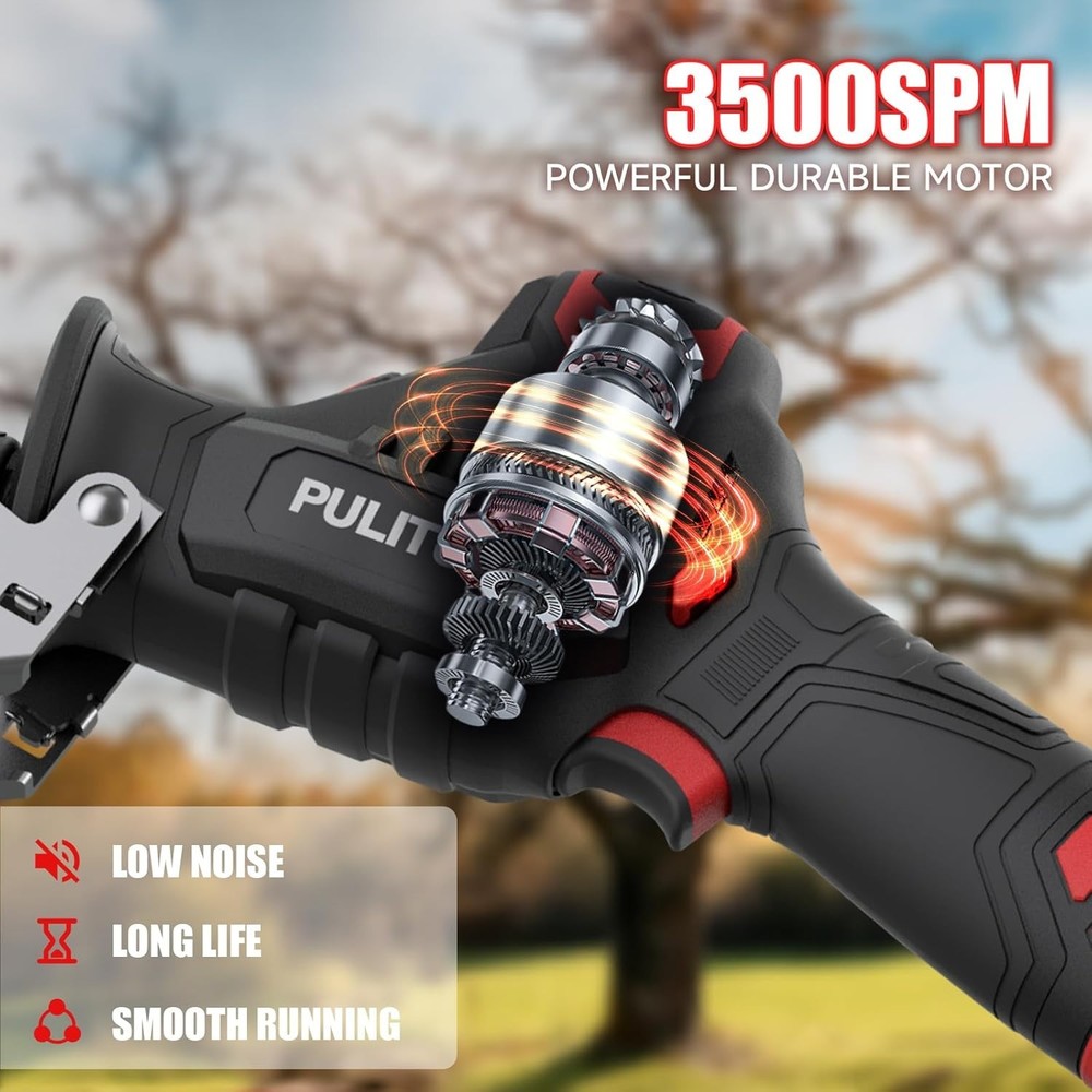 High-Performance Cordless Saw - Lightweight, Fast Charge & Vibration Control