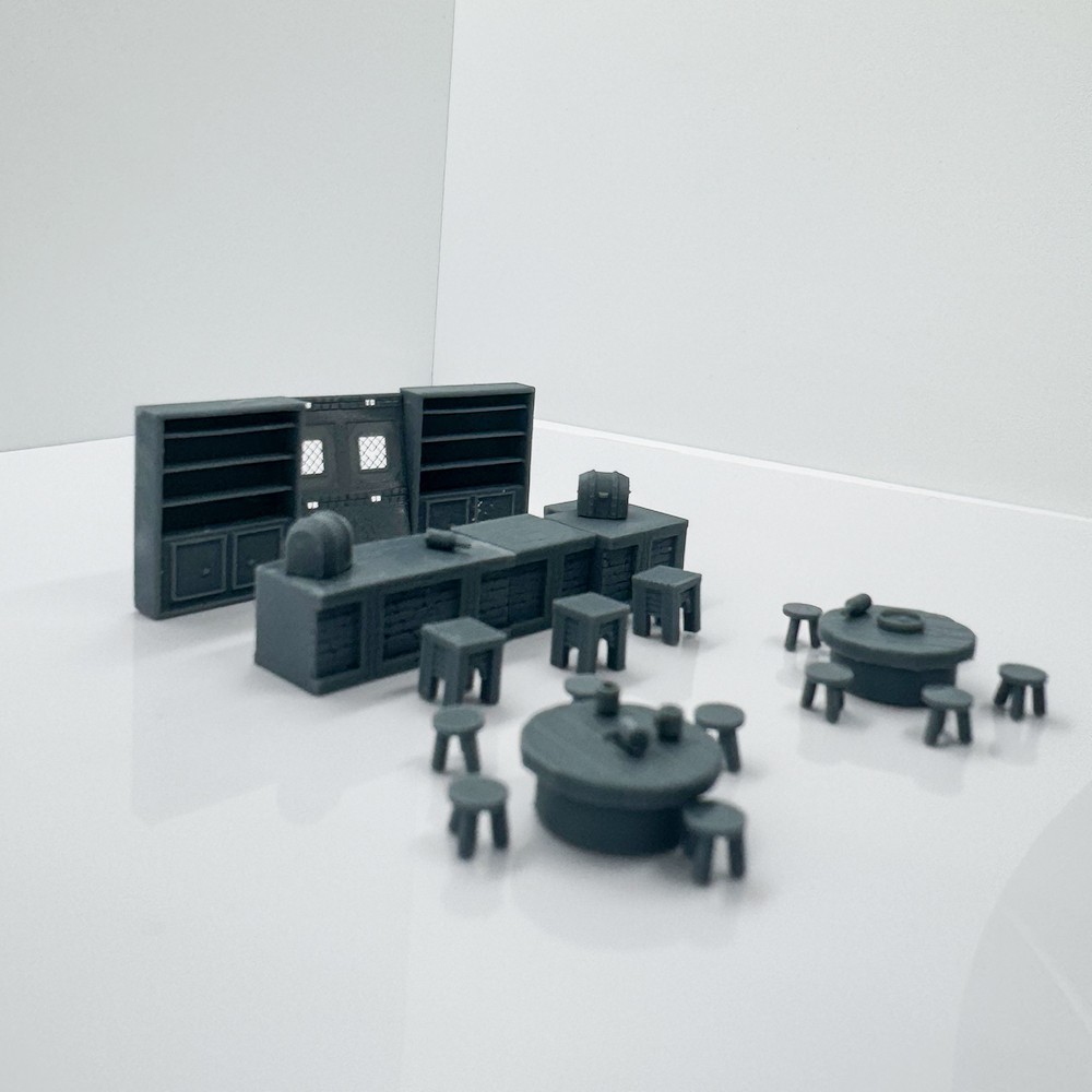 LaoYao 1:48 Bar Counter Combo Model 1set