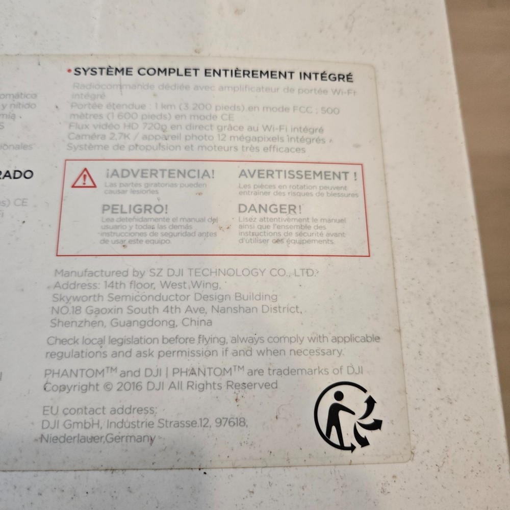 NEW Sealed DJI Phantom 3 Standard Quadcopter Drone w/ Camera & Remote Controller