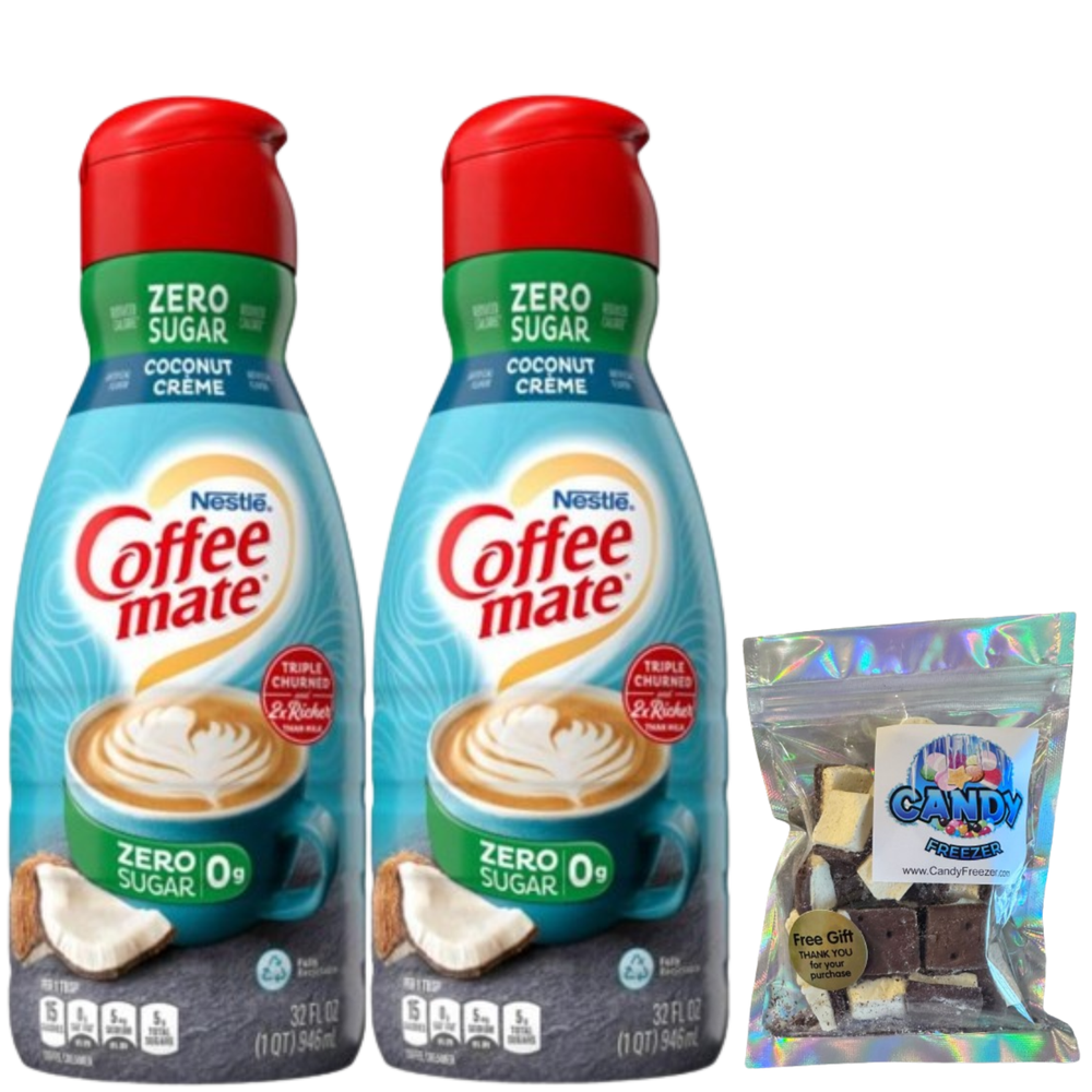 CoffeeMate Zero Sugar Coconut Creme Liquid Coffee Creamer 32 oz 2 pack