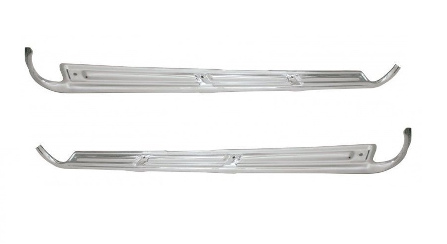 Pair (2) Chrome Door Sill Plates for 1967-72 Chevy / GMC Pickup Trucks